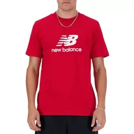 Koszulki sportowe męskie - Koszulka New Balance MT41502TRE - czerwona - miniaturka - grafika 1