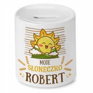 Skarbonki - Skarbonka 330 ml Dla Roberta Syna Dziecka Prezent z Nadrukiem ze Zdjęciem - miniaturka - grafika 1