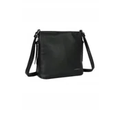 Torebki damskie - Praktyczna Elegancka Torebka Damska LUIGISANTO Listonoszka Czarna - miniaturka - grafika 1