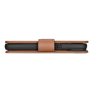 iCarer Wallet Case 2in1 etui iPhone 14 Pro Max skórzany pokrowiec z klapką Anti-RFID brązowy (WMI14220728-BN) - Etui i futerały do telefonów - miniaturka - grafika 4