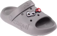 Buty dla dziewczynek - Coqui Dziecięce klapki Coqui MAYA mid grey amulet rozmiar 26/27 - miniaturka - grafika 1