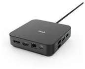Stacje dokujące i replikatory portów - i-tec USB-C Triple Docking Station 1x HDMI 2x DP 3x4K / 1x5K LAN Audio 6x USB Power Delivery 100 W + i-tec Universal Charger 100 W - Stacja dokująca z zasilaczem C31TRI4KDPDPRO100 - miniaturka - grafika 1