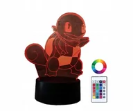 Lampy stojące - LAMPKA NOCNA DLA DZIECI SQUIRTLE POKEMON GO 3D LED - miniaturka - grafika 1