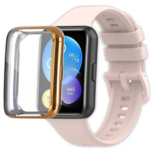 Pełne etui ochronne 360° Vanfone do Huawei Watch Fit 2, różowe złoto - Akcesoria do smartwatchy - miniaturka - grafika 1