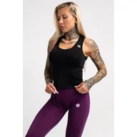 Koszulki sportowe damskie - Top fitness damski Gym Glamour ściągany - miniaturka - grafika 1