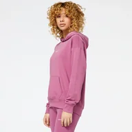 Bluzy damskie - Damska Bluza NEW BALANCE NB ESSENTIALS HOODIE NBWT23516RAN – Czerwony - miniaturka - grafika 1