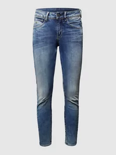 Jeansy o kroju skinny fit z naszywką z logo - Spodnie damskie - miniaturka - grafika 1