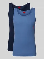 Piżamy męskie - Top z nadrukiem z logo w zestawie 2 szt. - miniaturka - grafika 1