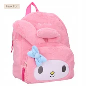 Plecaki - My Melody Fluffy Festival Plecak futrzany Hello Kitty - miniaturka - grafika 1