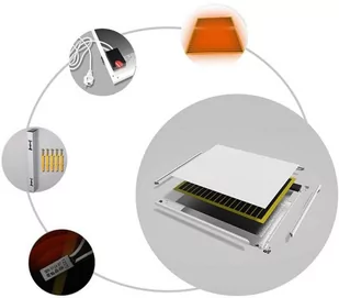 CRONOS Panel grzewczy GRAPHENE PRO CGP-1100TWP - Ogrzewanie przenośne - miniaturka - grafika 3