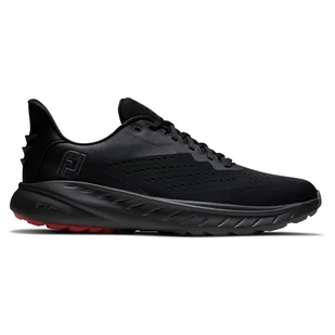Męskie buty golfowe Footjoy Flex XP black/red - Golf - miniaturka - grafika 1