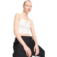 Koszulki sportowe damskie - Podkoszulek Puma Wardrobe Ess Ribbed Tank Top, Kobiety - miniaturka - grafika 1