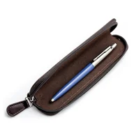 Zestawy piśmiennicze - Zestaw prezentowy Parker Jotter Niebieski w brązowym etui - miniaturka - grafika 1