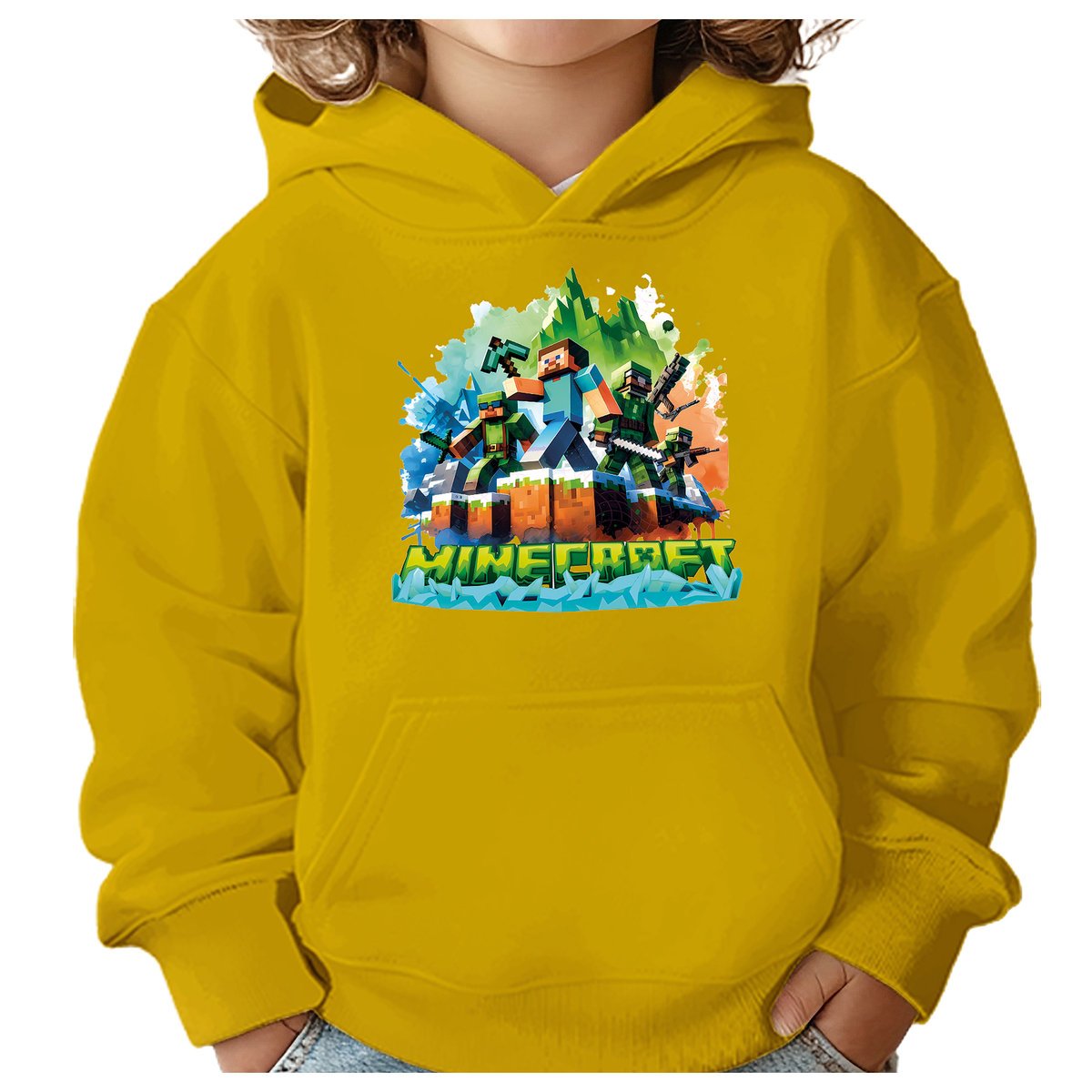 BLUZA DZIECIĘCA MINECRAFT LEGENDS 134-140 CHŁOPIĘCA DZIEWCZĘCA PREZENT