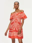 Sukienki - Gaudi Sukienka letnia 411FD15049 Pomarańczowy Regular Fit - miniaturka - grafika 1