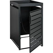 Meble ogrodowe - ZABUDOWA ŚMIETNIKA OBUDOWA NA KOSZ OSŁONA ANTRACYT - miniaturka - grafika 1