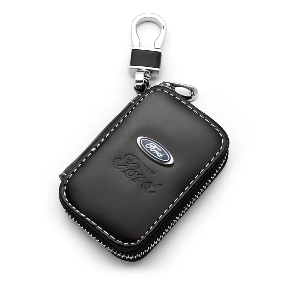 SKÓRZANE ETUI na klucze FORD logo KLUCZYK samochodowy ELEGANCKI brelok
