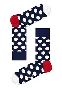 Happy Socks Big Dot, kolorowe i zabawne, Skarpety dla kobiet i mężczyzn, Czerwony-Biały (41-46) - Skarpetki męskie - miniaturka - grafika 1