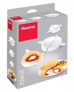 Metaltex 252340084 forma do wyrobu pierożków ravioli i innych, zestaw 3 sztuki 25.23.40 - Formy do ciast - miniaturka - grafika 1