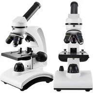 Mikroskopy i lupy - Qiktech Mikroskop Naukowy Edukacyjny Szkolny Mikro Makro 40-640X - miniaturka - grafika 1