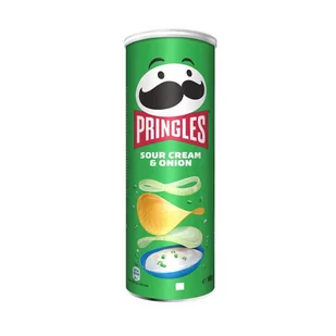 PRINGLE CHIPSY CREAM&ONION       165G - Chipsy - miniaturka - grafika 1