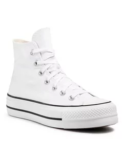 Trampki damskie - Converse Trampki Ctas Lft Hi 560846C Bordowy - grafika 1