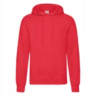 Bluzy męskie - Bluza Męska Z Kapturem Hooded Sweat Czerwony r. S - miniaturka - grafika 1