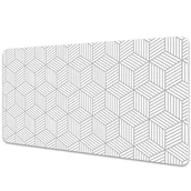 Podkładki na biurko - Podkładka na biurko z nadrukiem Sześciany wzór geometryczny 3D 90x45 cm - miniaturka - grafika 1