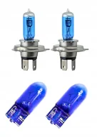 Żarówki samochodowe - 2x ŻARÓWKA H4 + W5W 12V 60W E4 KSENON ZIMNY BIAŁY - miniaturka - grafika 1