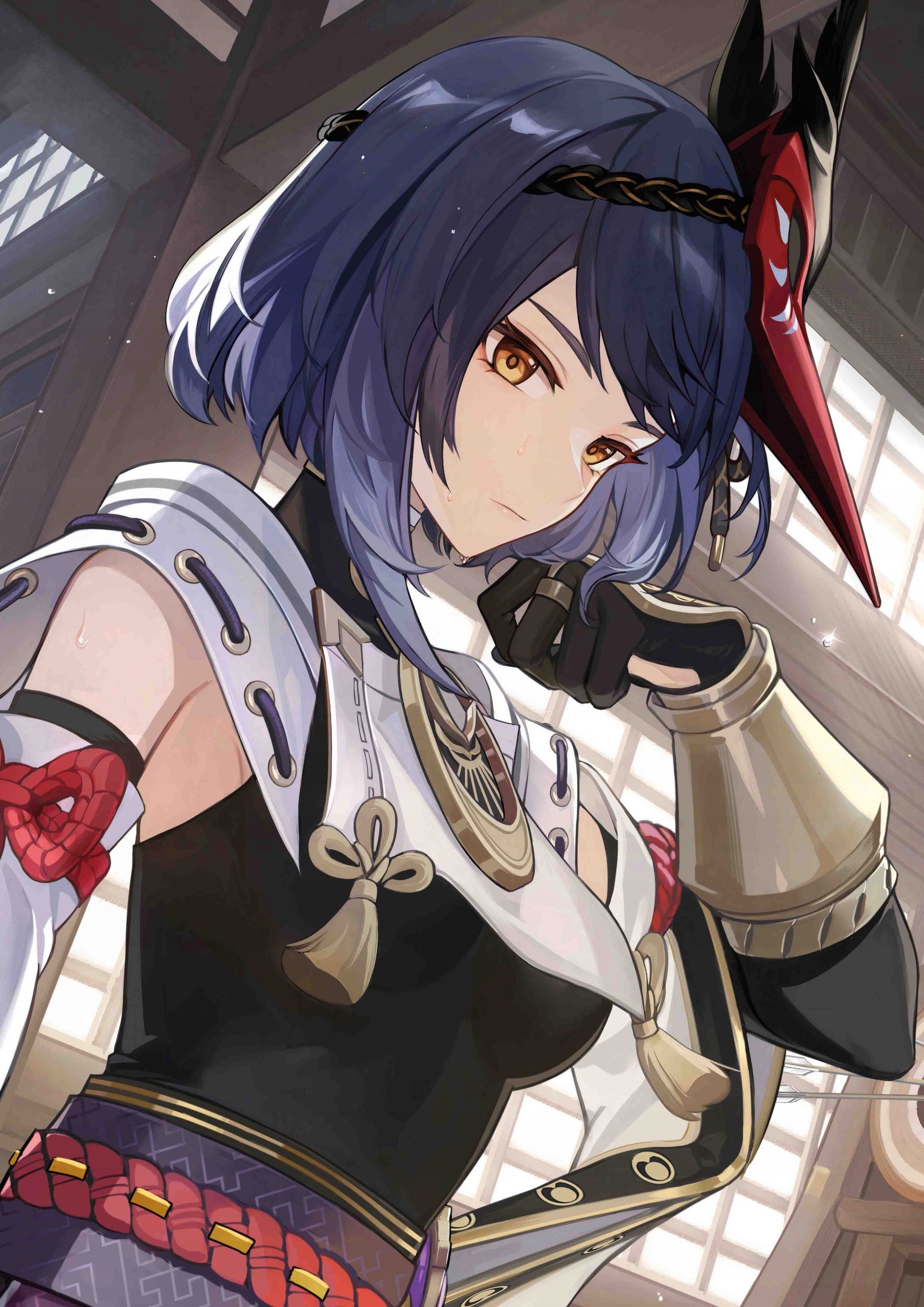 Plakat A3 Genshin Impact Anime Gra Kujou Sara