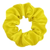 Ozdoby do włosów - Gumka do Włosów Żółta Satynowa Bez Łączeń Wygodna i Bezpieczna dla Włosów - miniaturka - grafika 1