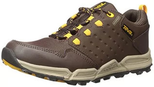 Buty dla chłopców - Teva Buty trekkingowe dla chłopców z niskim stanem, Brązowa czekolada żółty Cylw - 29.5 EU - grafika 1
