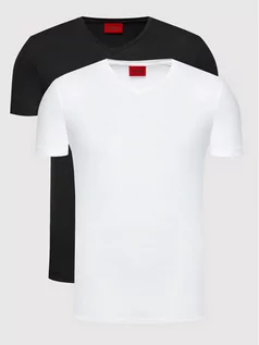 Koszulki męskie - Hugo Komplet 2 t-shirtów 50325417 Czarny Slim Fit - grafika 1