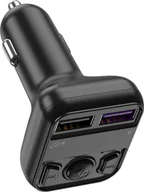 Transmitery FM - JELLICO transmiter FM FM1 2xUSB 3.1A Czarny standard - miniaturka - grafika 1