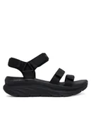 Sandały damskie - Skechers Sandały D'Lux Walker-Going-Out Vibes 119828/BBK Czarny - miniaturka - grafika 1