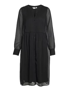 VIFALIA dekolt w serek L/S sukienka - NOOS, czarny, 34 - Sukienki - miniaturka - grafika 1