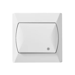 LEDart krzyżowy biały ŁP-4A/00 Akcent Ospel - Wyłączniki światła i elektryczne - miniaturka - grafika 1