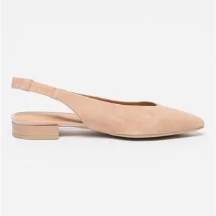 Baleriny damskie Geox D929BA00021 37 (4UK) 24 cm Beżowe (8050036030634). Baleriny damskie - Baleriny - miniaturka - grafika 1