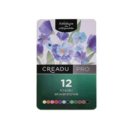 Kredki, ołówki, pastele i pisaki - Kredki akwarelowe, 12 kolorów PRO, Creadu - miniaturka - grafika 1