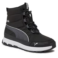 Buty dla chłopców - Śniegowce Puma Evolve Boot Jr 392644 01 Puma Black-Strong Gray-Puma White - miniaturka - grafika 1