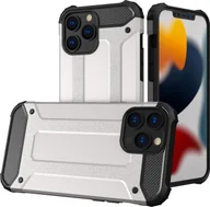 Etui i futerały do telefonów - cofi1453® Hybrydowe etui ochronne Bumper Cover Etui na telefon komórkowy Wytrzymałe, antypoślizgowe etui kompatybilne z iPhone 13 Silver - miniaturka - grafika 1