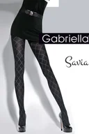 Rajstopy - Rajstopy Wzorzyste Model Savia Code 328 Nero - Gabriella - 4-L Gabriella - miniaturka - grafika 1