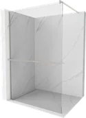 Ścianki i drzwi prysznicowe - Mexen Kioto+ ścianka prysznicowa z półką Walk-in 80 x 200 cm, transparent, nikiel szczotkowany - 800-080-121-97-00 - miniaturka - grafika 1