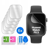 Akcesoria do smartwatchy - FOLIA do Huawei Watch Fit 3 HYDROŻELOWA OCHRONNA na ekran 3D 6 sztuk - miniaturka - grafika 1