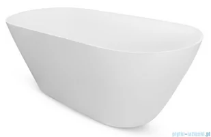 Besco Moya 170x72cm wanna wolnostojąca konglomeratowa + syfon klik-klak złoty czyszczony od góry #WMD-170-MKG | - Wanny z hydromasażem - miniaturka - grafika 4