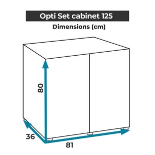 AQUAEL Szafka OPTI SET 125 czarna - Oświetlenie akwarium - miniaturka - grafika 3