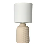 Lampy stojące - Candellux Lampa stołowa beżowa ceramika nocna Iner 41-79879 41-79879 - miniaturka - grafika 1