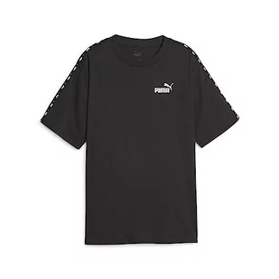 PUMA ESS Tape koszulka damska Koszula, Black, XS, Puma Czarny, XS - Koszule damskie - miniaturka - grafika 1