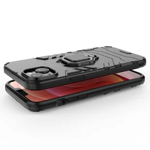 Ring Armor etui do iPhone 14 pancerny pokrowiec uchwyt magnetyczny ring czarne - Etui i futerały do telefonów - miniaturka - grafika 4