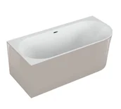 Wanny - Polimat Wanna narożna lewa Sola 170x75 cm owalna efektowny popiel syfon i przelew chrom 00674 - miniaturka - grafika 1